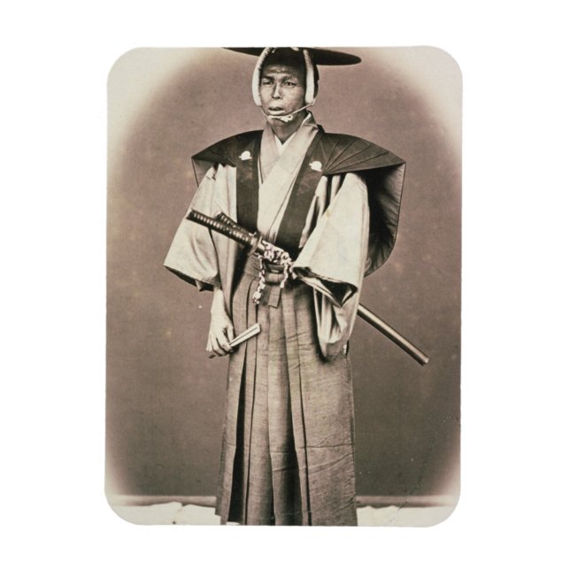Japanska domstolens Officiell eller Samurai, c.187 Magnet (Vertikal)