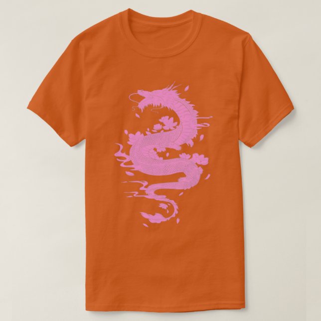 Japanska Dragon13 T Shirt (Design framsida)