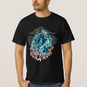 Japanska Dragon Anime Japan Tatto Anime Älskare kl T Shirt
