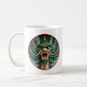 Japanska Dragon- och Shinto-buddhistiska tradition Kaffemugg