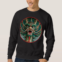 Japanska Dragon- och Shinto-buddhistiska tradition Lång Ärmad Tröja