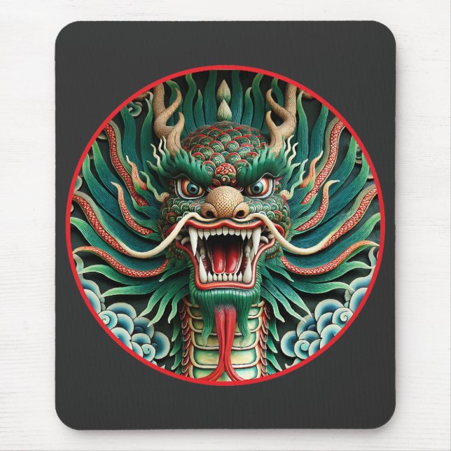 Japanska Dragon- och Shinto-buddhistiska tradition Musmatta (Framsidan)