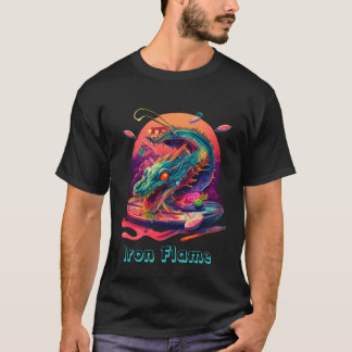 Japanska Dragon Ramen "Järn Flame" T-Shirt