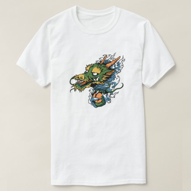 Japanska Dragon T Shirt (Design framsida)