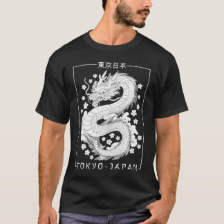 Japanska Dragon Tokyo Japan 80's Asian Mythical An T Shirt