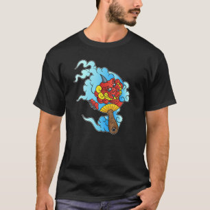 Japanska drakhörda Demon Asian Stil Irezumi T Shirt