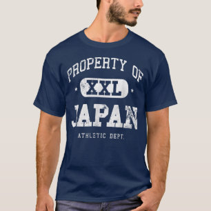 Japanska Egendom XXL Sport College Athletic Funny T Shirt