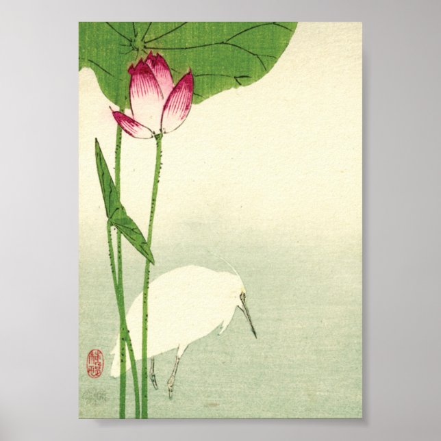 Japanska fåglar på 1800-talet poster (Framsidan)