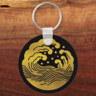 Japanska familjen Crest-Wave Nyckelring