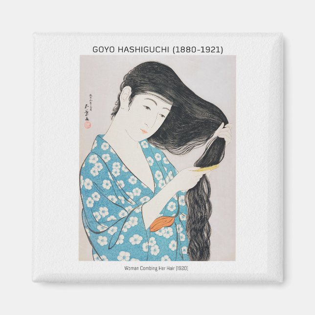 Japanska female beauties - Goyō Hashiguchi Magnet (Framsidan)