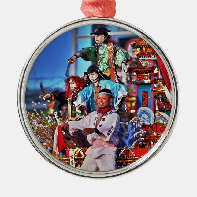 Japanska festival Tradition Julgransprydnad Metall (Framsidan)