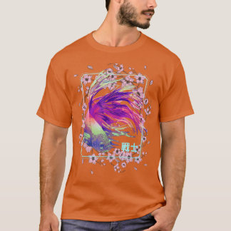 Japanska Fish Cherry Blommar Sakura Träd Japanska T Shirt