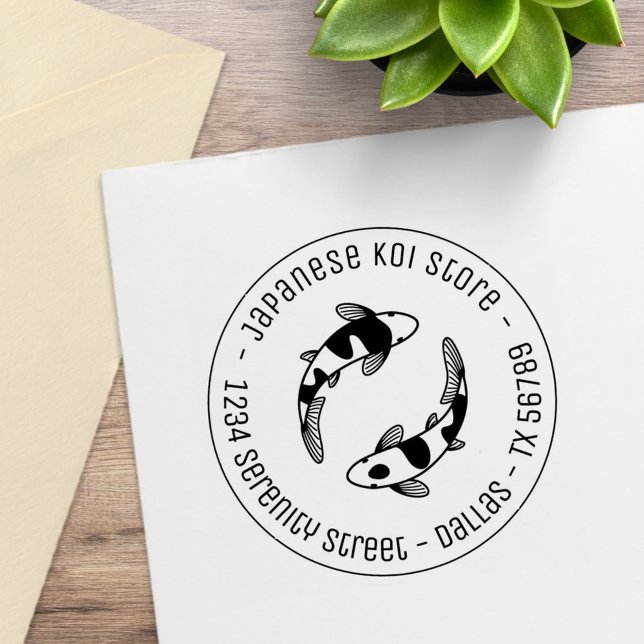 Japanska fiskaffärsrundan Adress 3 Stämpel (Skapare uppladdad)