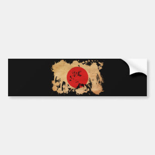 Japanska Flagga Bildekal