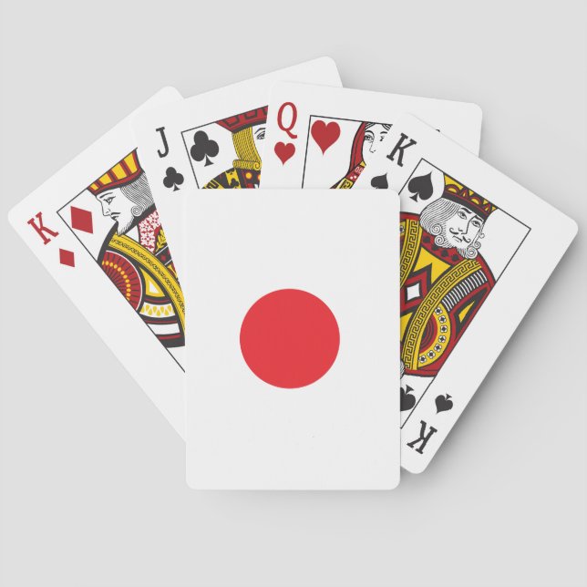 Japanska flagga casinokort (Baksidan)