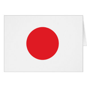 Japanska flagga hälsningskort