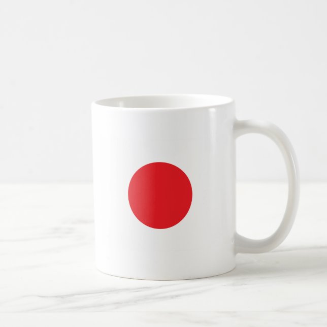 Japanska flagga kaffemugg (Höger)