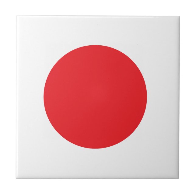 Japanska flagga kakelplatta (Framsidan)