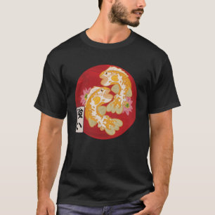 Japanska Flagga Koi Fish Koi Carp Aquarium Koi Kan T Shirt