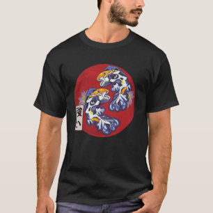 Japanska Flagga Koi Fish Koi Carp Aquarium Koi Kan T Shirt