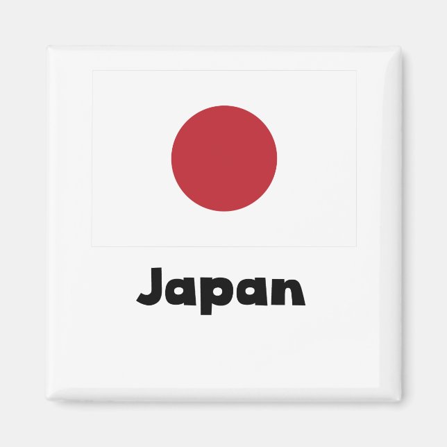 Japanska Flagga Magnet (Framsidan)