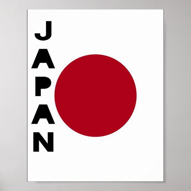 Japanska Flagga Poster (Framsidan)