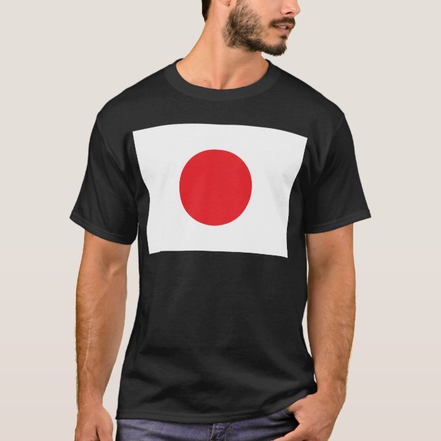 Japanska flagga tee shirt (Framsida)