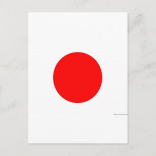 Japanska Flagga Vykort