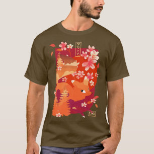 Japanska Fo Cherry Blommar Sakura T Shirt