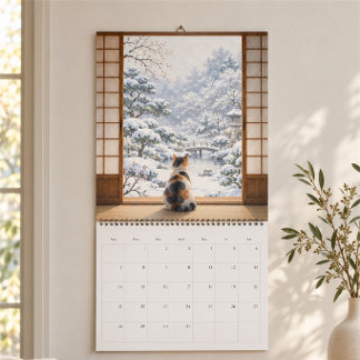 Japanska fönster årstider kalender