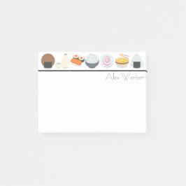 Japanska Food and Beverage Emojis Post-it Block