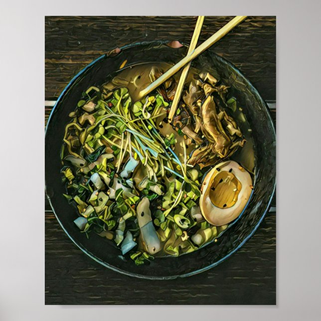Japanska Food Ramen Älskare Poster (Framsidan)