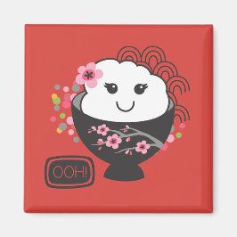 Japanska Food Ris Bowl Kawaii Magnet