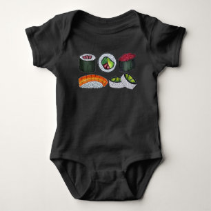 Japanska Food Sushi California Roll Nigiri Foodie T Shirt