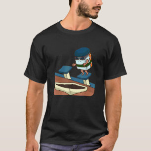 Japanska Food Sushi-Simmor i soy Sauce Sushi Roll T Shirt
