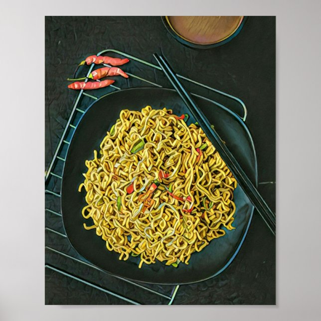 Japanska Foodie älskare Poster (Framsidan)