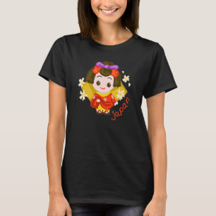Japanska för manar kvinnor i souvenir 5 t shirt