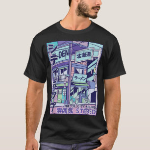 Japanska från City Pop Aesthetic Vaporwave Stil 80 T Shirt
