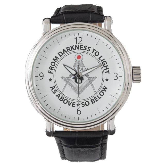 Japanska frimurarskylt armbandsur (Framsida)
