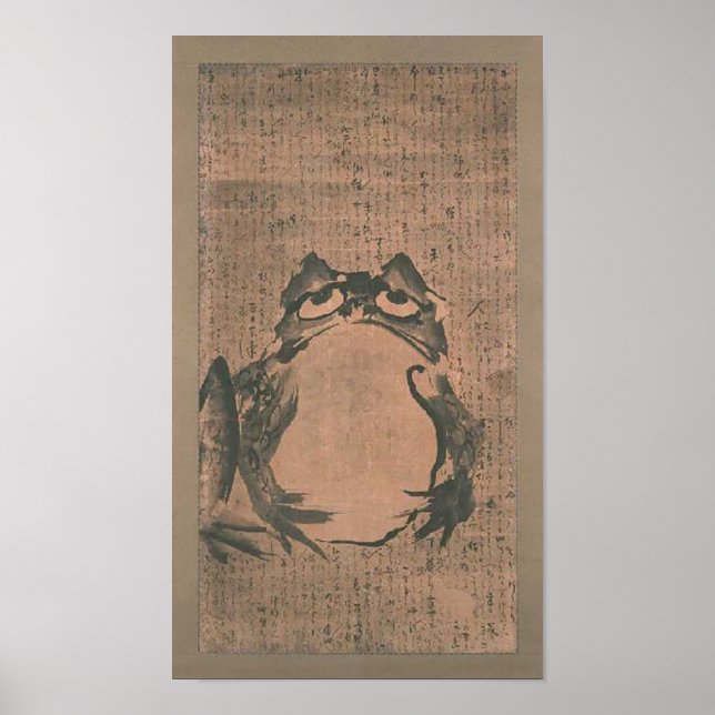 Japanska Frog Art Poster (Framsidan)