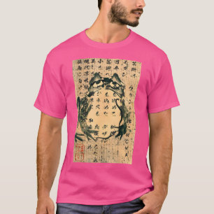 Japanska Frog Art Ukiyo-E-utskrift T Shirt