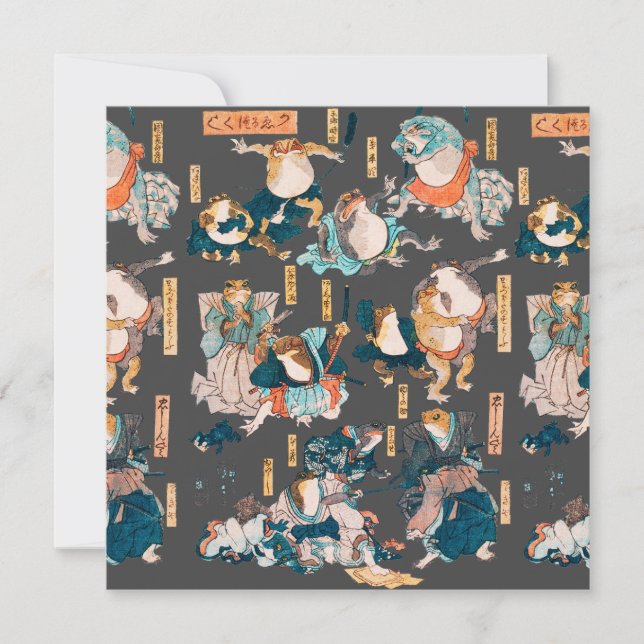Japanska Frog ukiyo-e Froggies (Framsida)