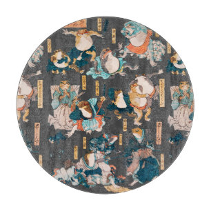 Japanska Frog ukiyo-e Froggies