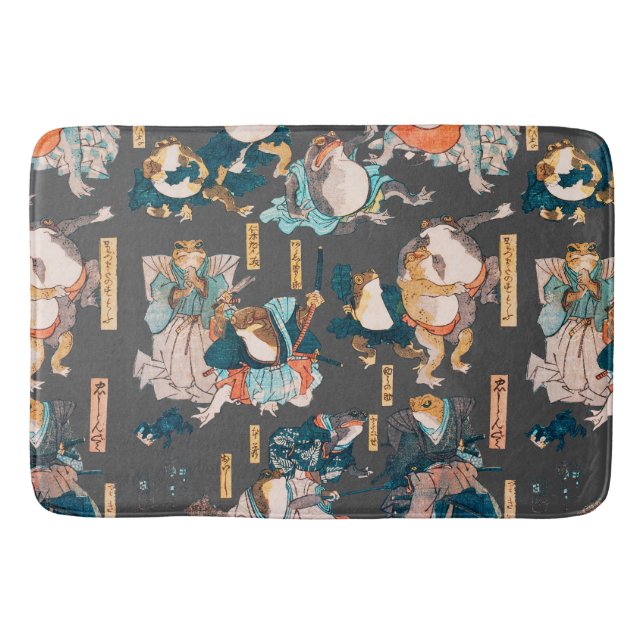 Japanska Frog ukiyo-e Froggies Badrumsmatta (Framsidan)
