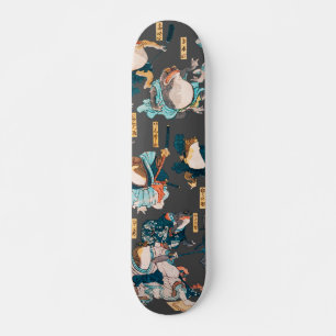 Japanska Frog ukiyo-e Froggies Mini Skateboard Bräda 18,5 Cm