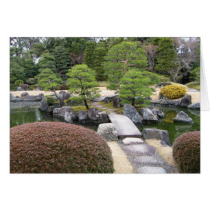 Japanska Garden 日 本 庭 園 Greeting Card Hälsningskort