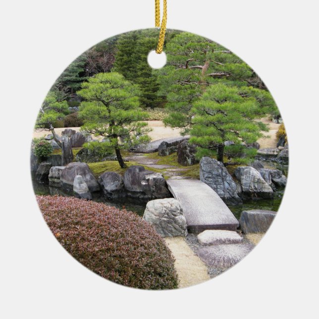 Japanska Garden 日 本 庭 園 Julgransprydnad Keramik (Framsidan)