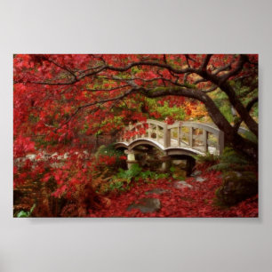 Japanska Garden, British Columbia Poster