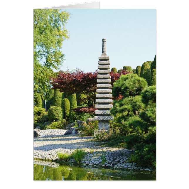 Japanska Garden Hälsningskort (Framsidan)