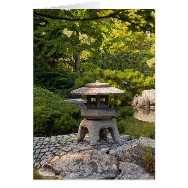 Japanska Garden Hälsningskort (Framsidan)